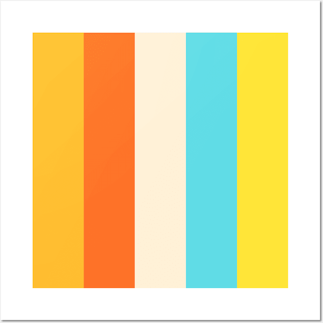 Summer Stripes Wall Art by fuzzyleaf